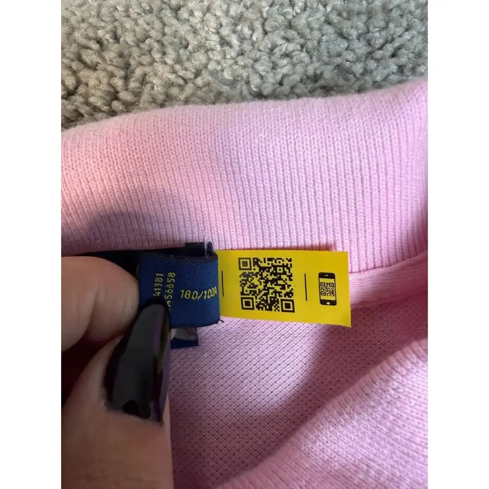Polo Ralph Lauren Polo Shirt Mens L Pink 100% Cotton Classic Fit Collared
